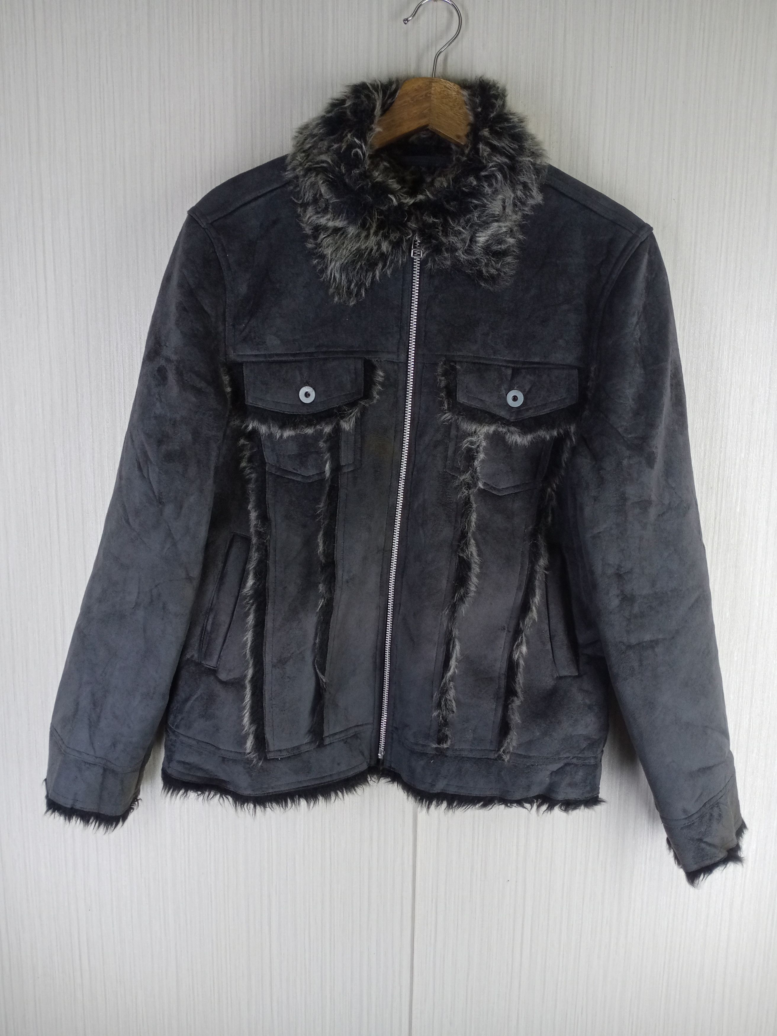 If Six Was Nine Rare Double Bleach Faux Fur Sherling Jacket Size US M / EU 48-50 / 2 - 2 Thumbnail