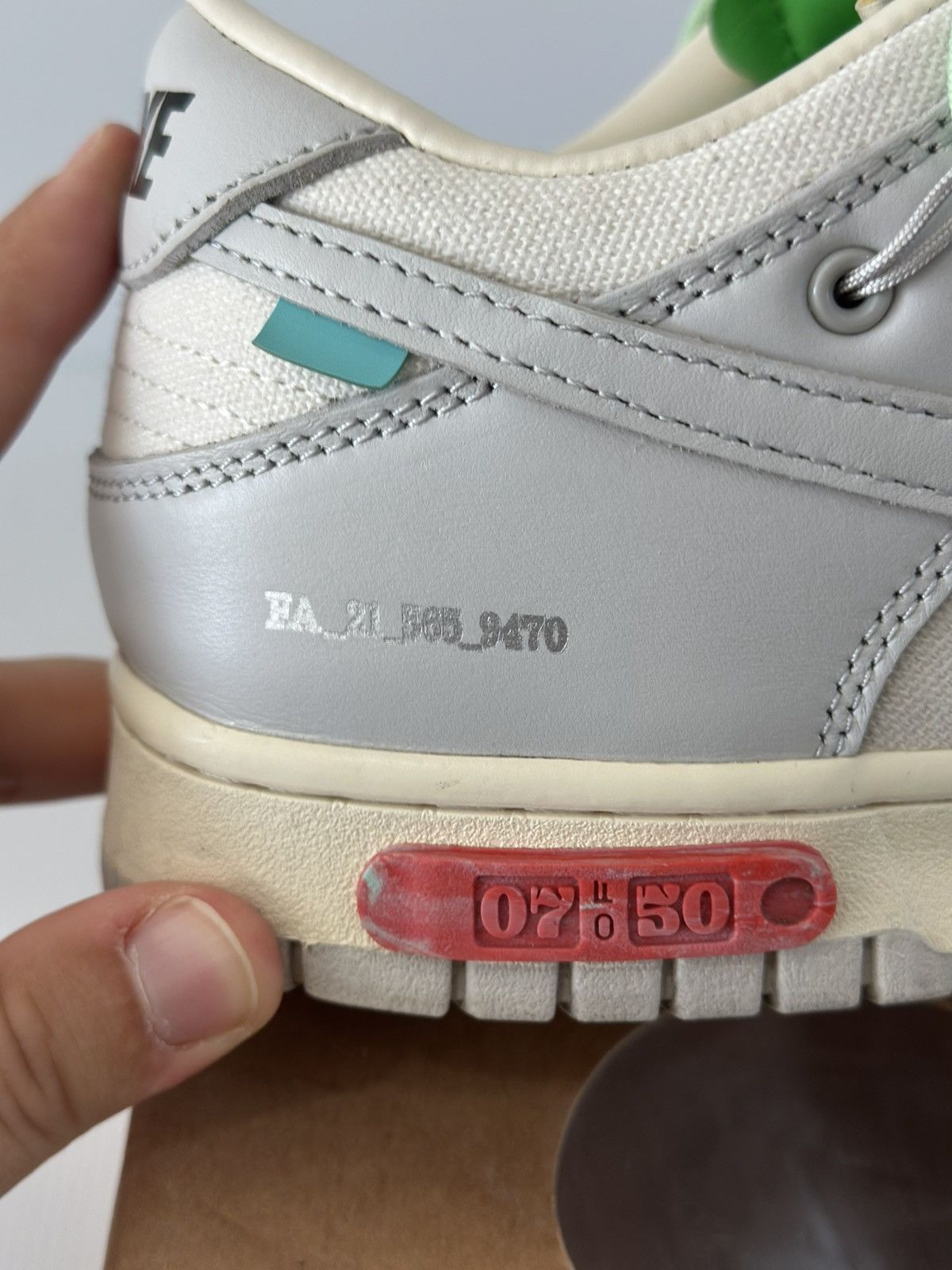 Nike × Off-White Nike x Off White Dunk Low Lot 7 of 50 Size US 10 / EU 43 - 7 Thumbnail