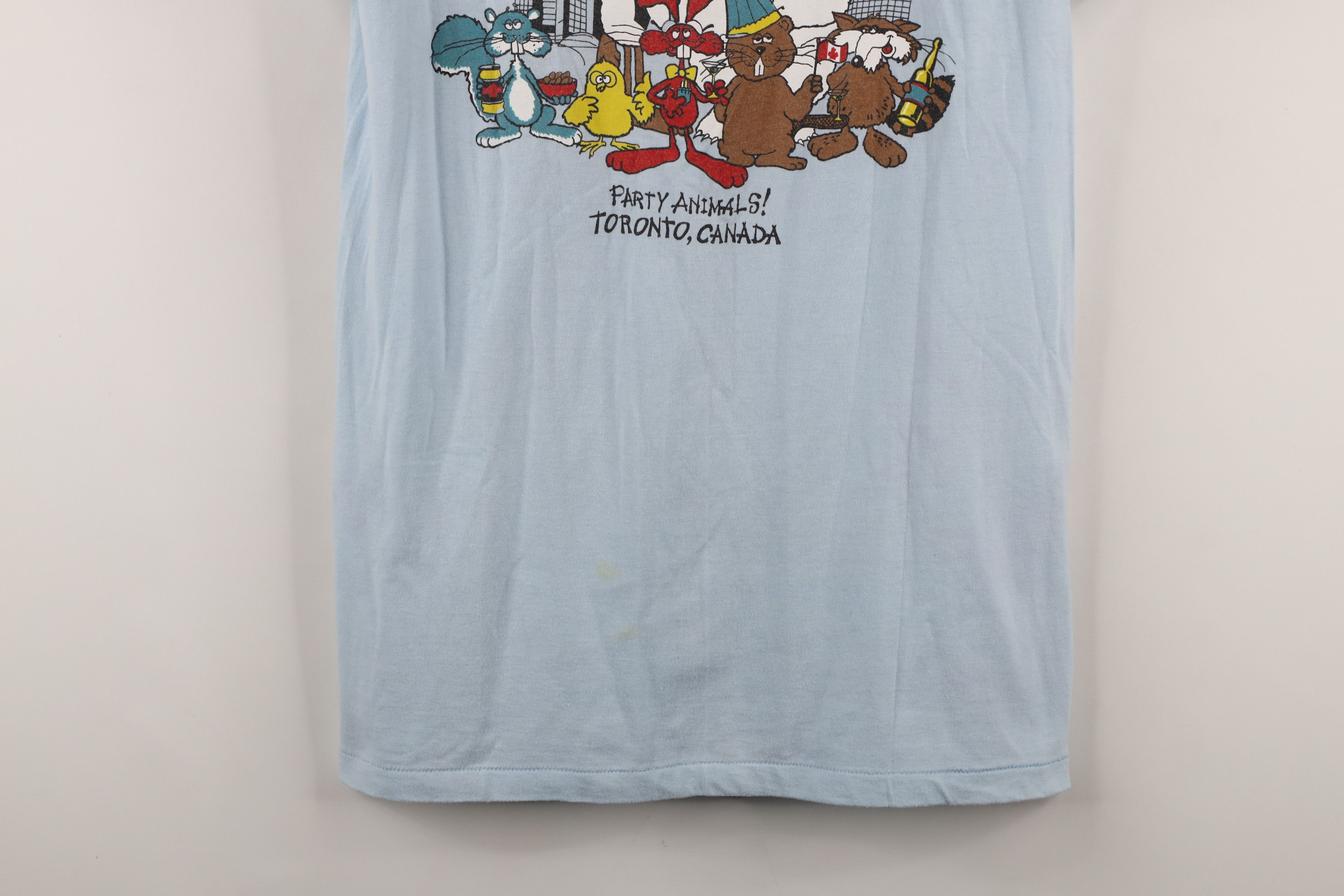 Vintage Vintage 70s 80s Streetwear Party Animals Toronto T-Shirt Size L / US 10 / IT 46 - 3 Thumbnail