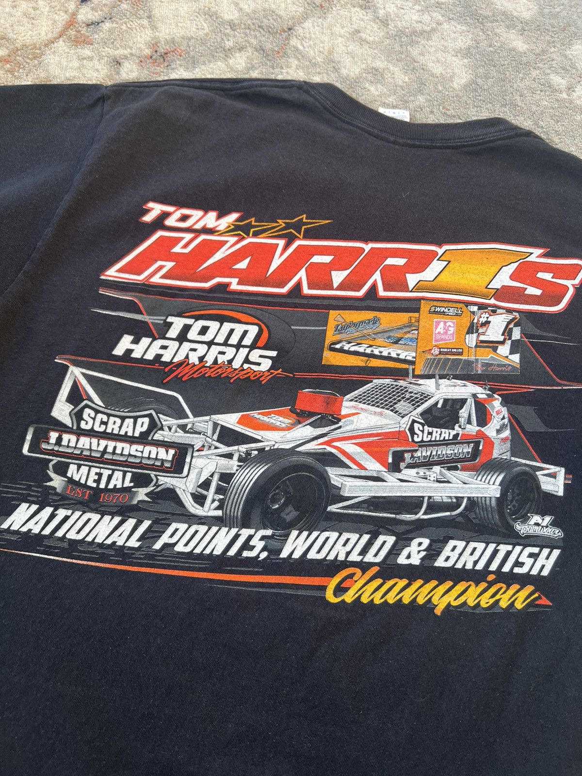 Vintage Tom Harris Vintage Racing Tee Size US L / EU 52-54 / 3 - 9 Thumbnail