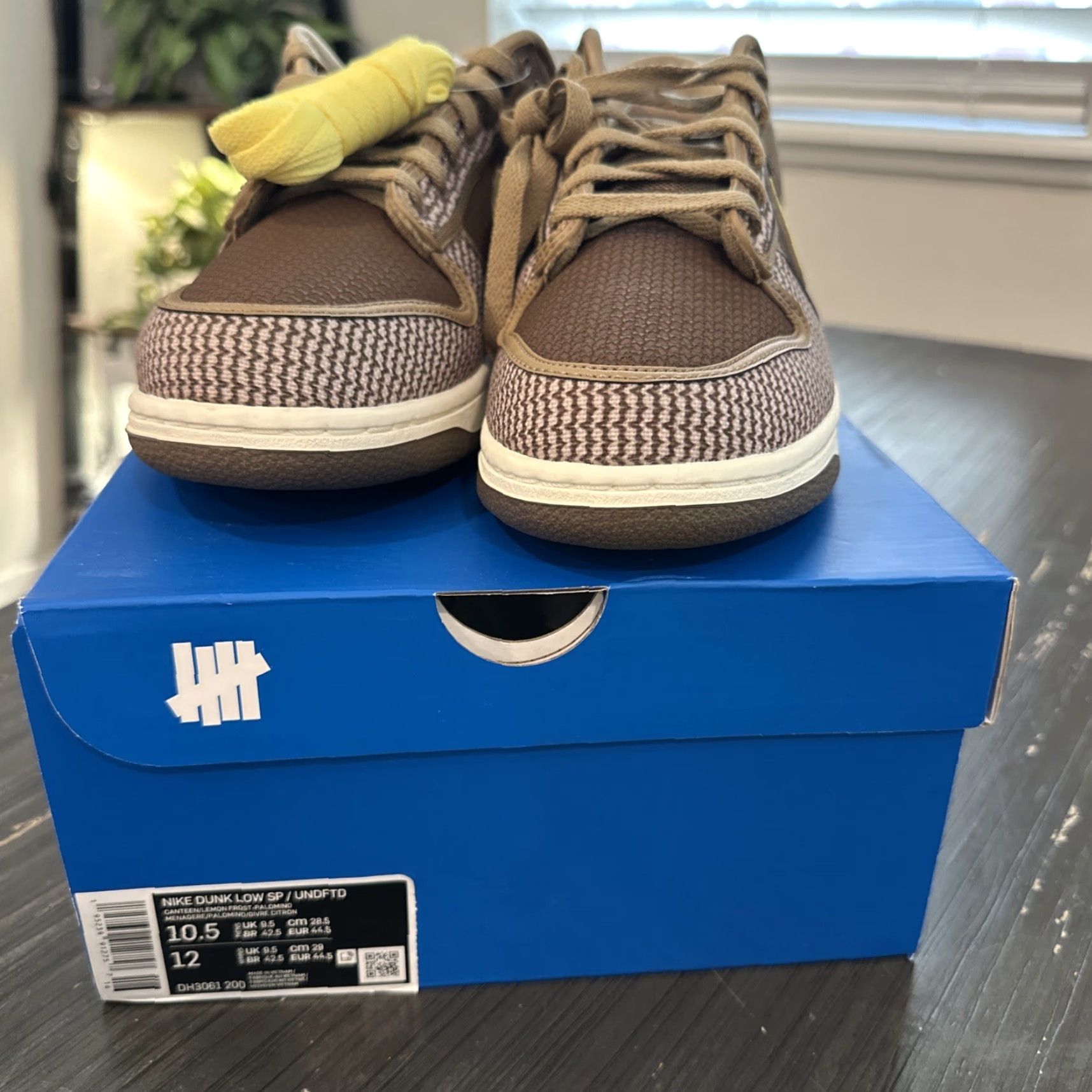 Nike Nike Undefeated x Dunk Low SP Sneakers Mens 10.5 Canteen DH3061-200 Urban Casual Athletic Shoes Size US 10 / EU 43 - 2 Thumbnail
