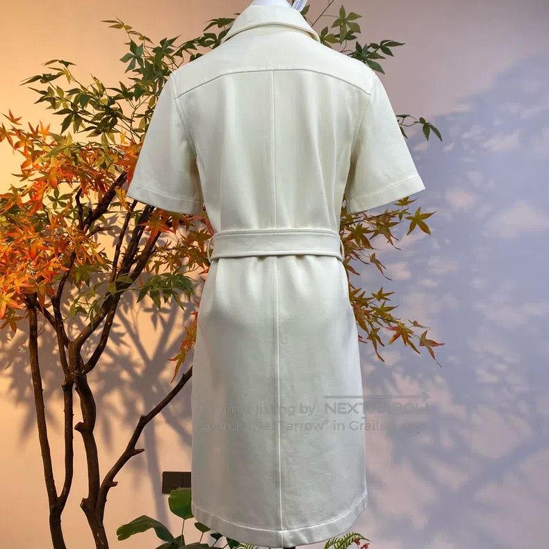 Hermes Hermes White Dress Size XS / US 0-2 / IT 36-38 - 3 Thumbnail