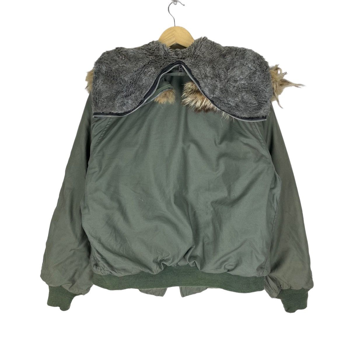 I. Spiewak And Sons ☀️I SPIEWAK & SONS TYPE N-2B FUR HOODIE BOMBER JACKET Size US M / EU 48-50 / 2 - 9 Thumbnail