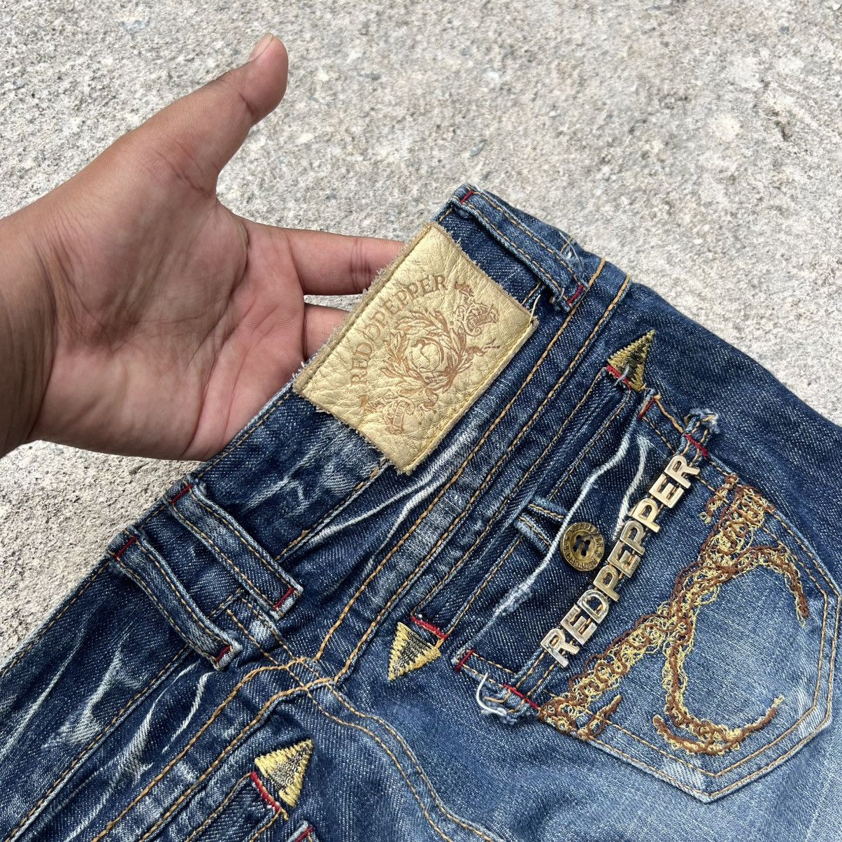 Japanese Brand “REDPEPPER” ACID WASH FLARE JEANS Size 28" / US 6 / IT 42 - 17 Thumbnail