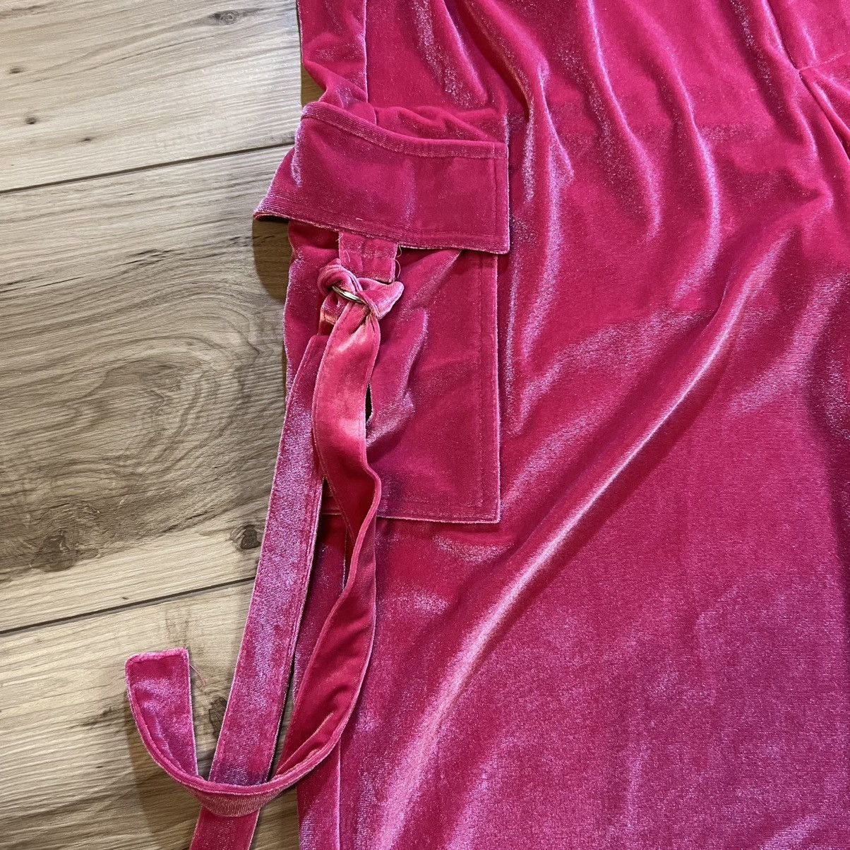 Hood By Air Hood by Air Pink Velour Cargo Pants FW21 Rare Mens M Velvet Size US 32 / EU 48 - 3 Thumbnail