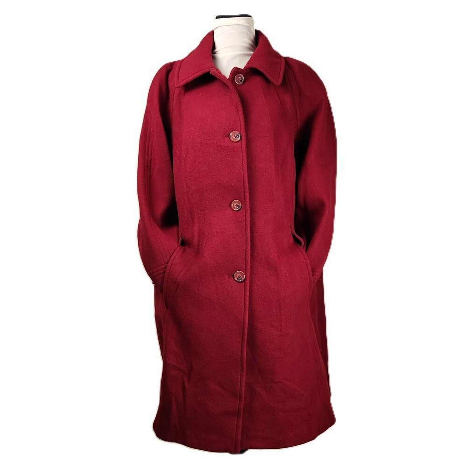 Other East 5th Women's Wool Pea Coat - British Red - Size 1X NWT Size XL / US 12-14 / IT 48-50 - 7 Thumbnail