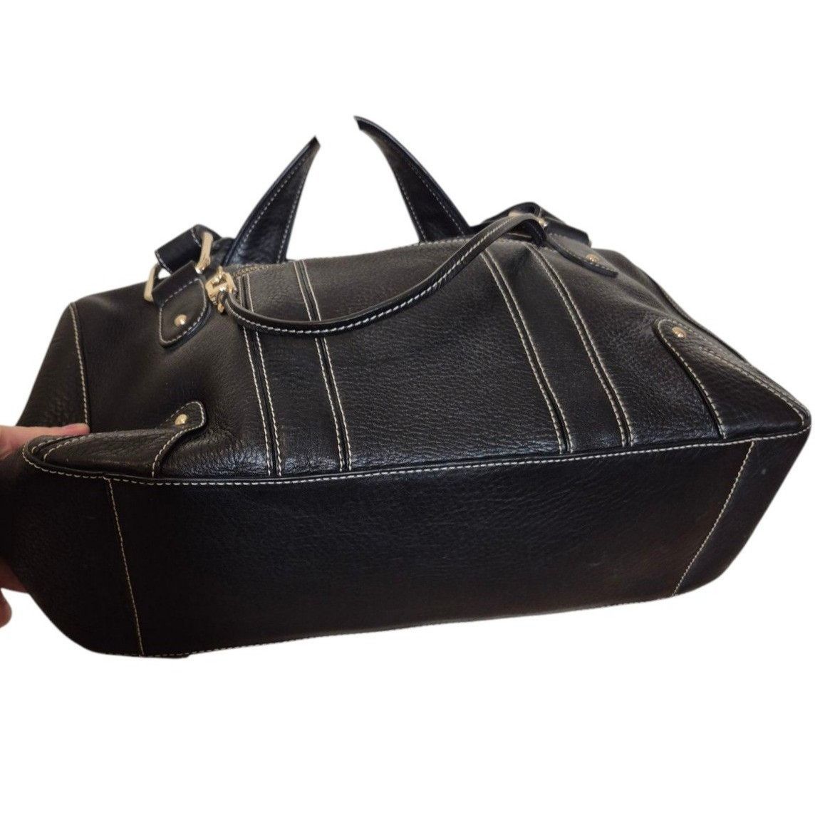 Other Kate Landry Pebbled Leather Satchel Shoulder Bag Large heav Size ONE SIZE - 6 Thumbnail