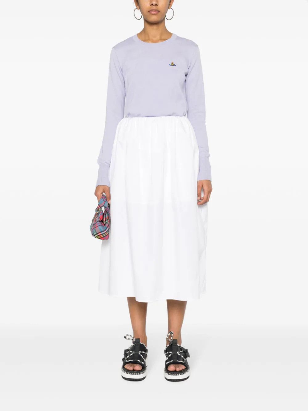 Vivienne Westwood o1s22i1n0924 Embroidered Logo Pullover Sweater in Purple Size XS / US 0-2 / IT 36-38 - 2 Thumbnail