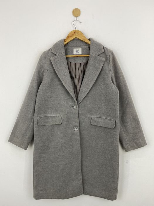 Vintage Vintage Olive des Olive Button Up Wool Cashmere Coat