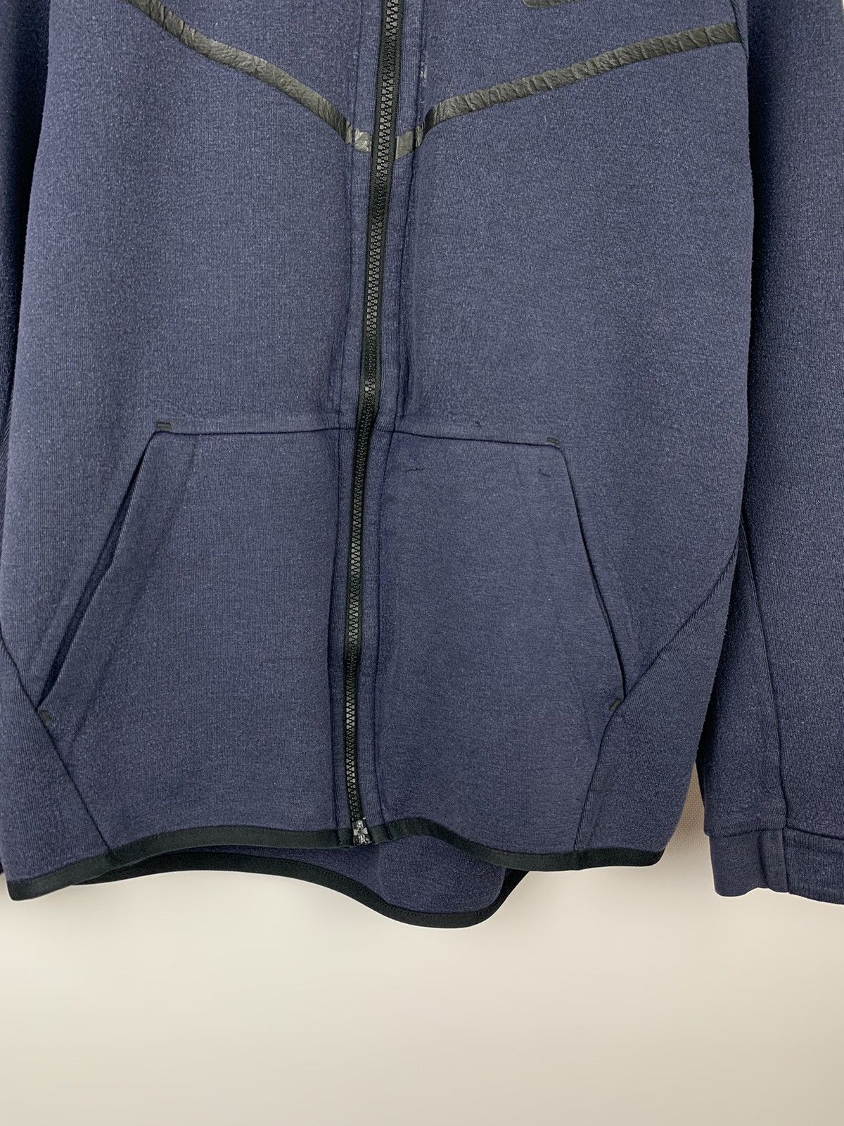 Nike Hype Y2K Nike Tech Fleece Full Zip Hoodie Navy Blue Faded Size US M / EU 48-50 / 2 - 3 Thumbnail