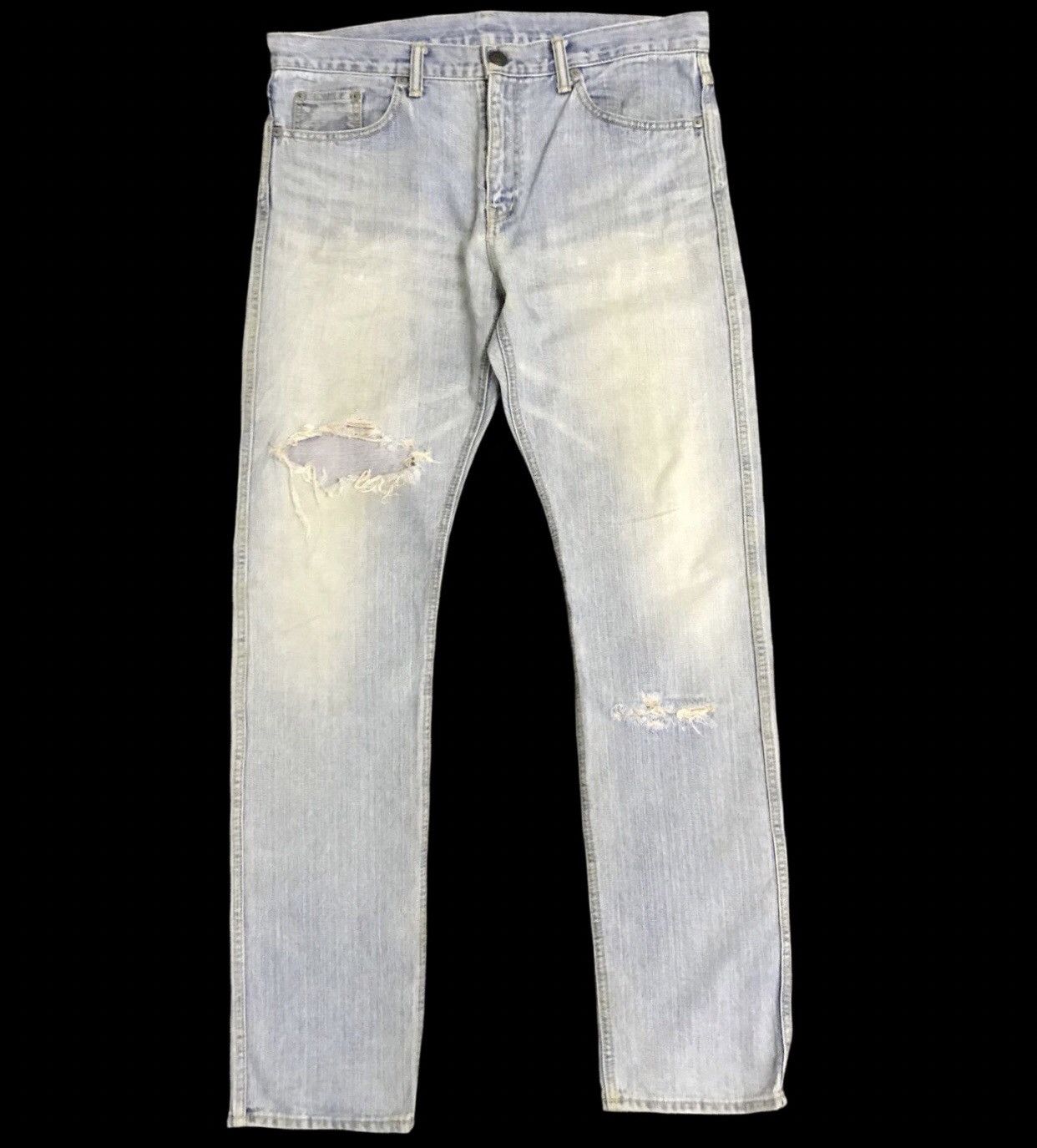 Japanese Brand D148 FOOUN PURPLE RIM Rare Selvedge Distressed Jeans Size US 36 / EU 52 - 1 Thumbnail