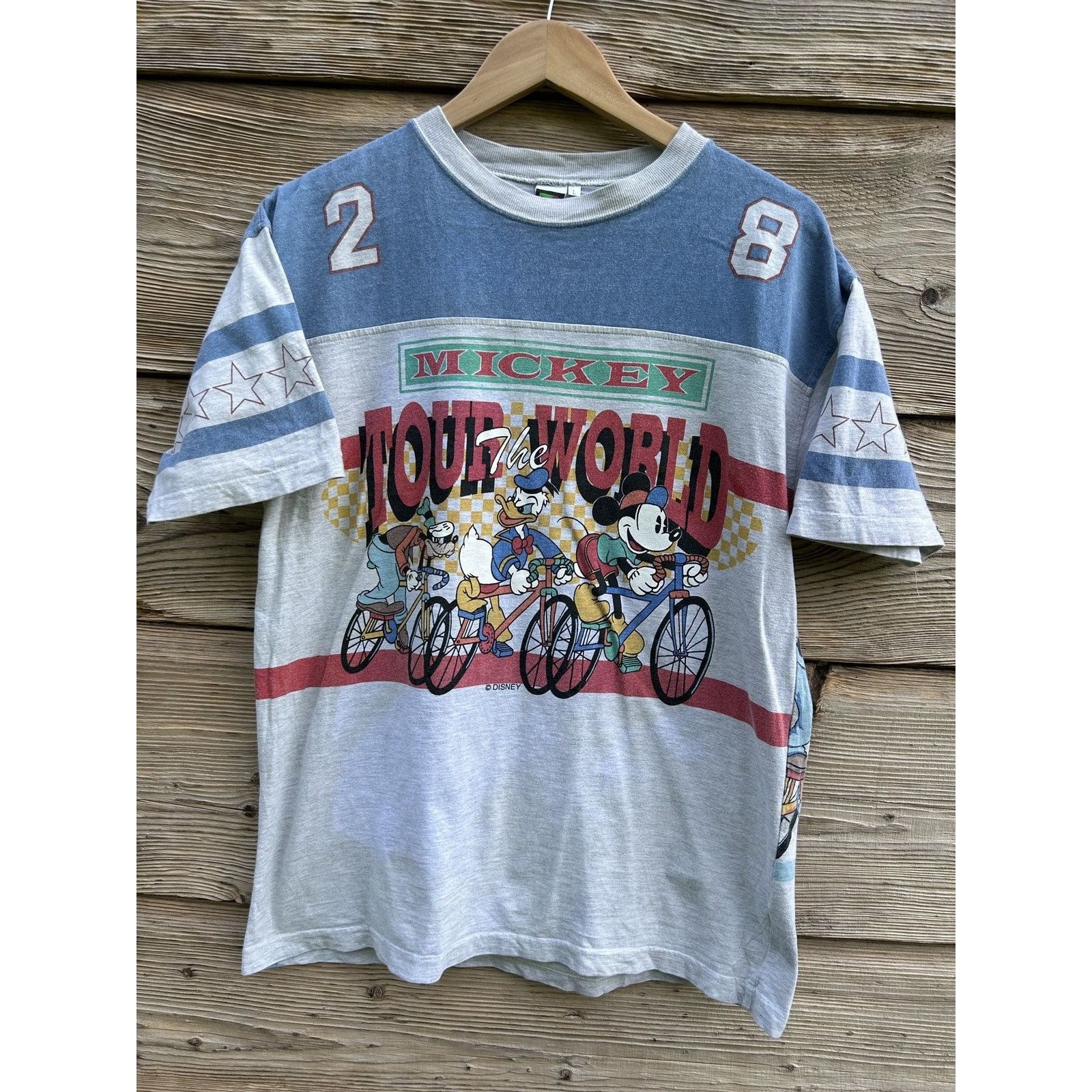 Disney Vintage Mickey Unlimited Tour The World AOP Disney T-Shirt Size US L / EU 52-54 / 3 - 1 Thumbnail