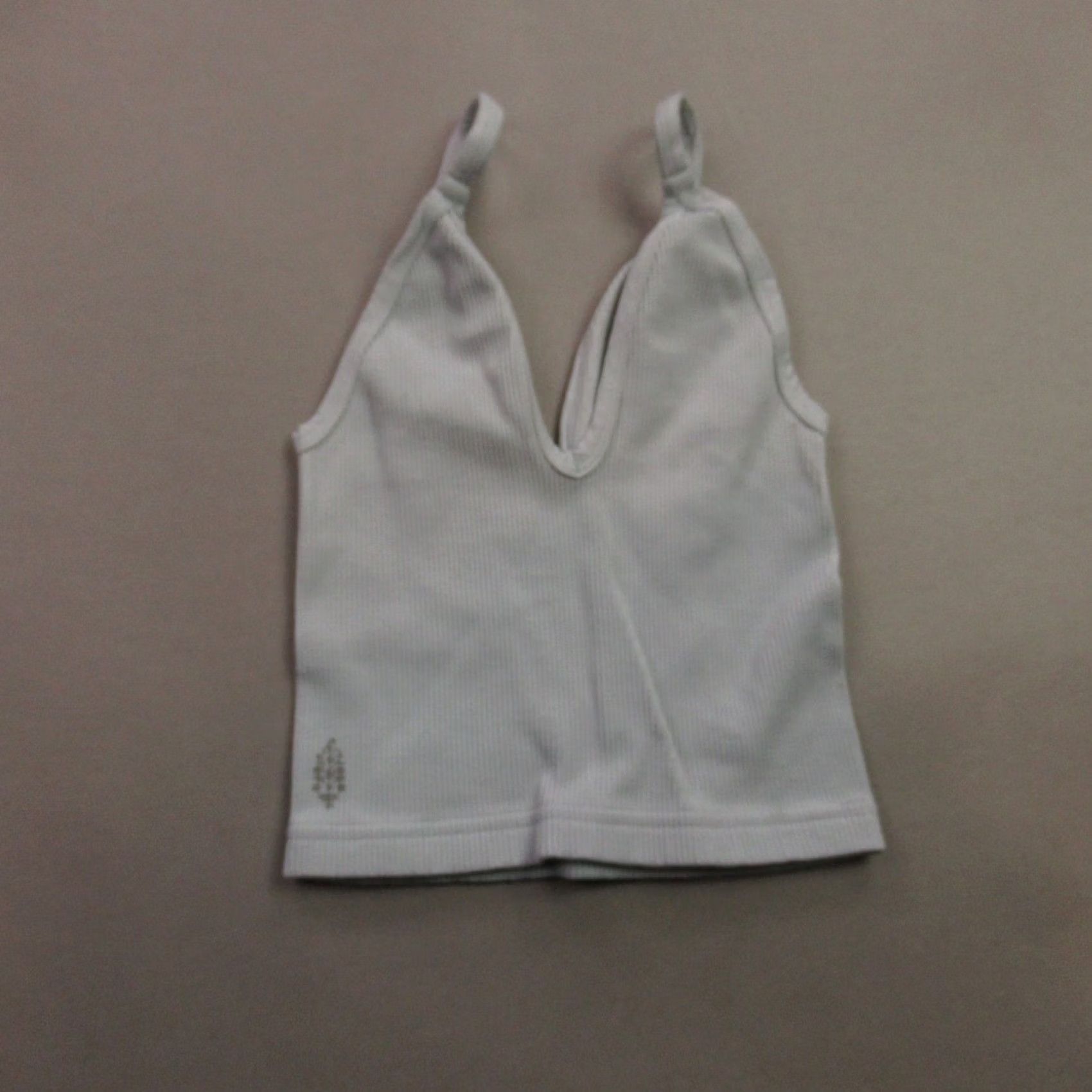 Free People Free People Shirt Womens Small Sleeveless Pullover Lightweight V Neck Casual Grey Cotton Knit Blouse Regular Size S Womens Size S / US 4 / IT 40 - 2 Thumbnail