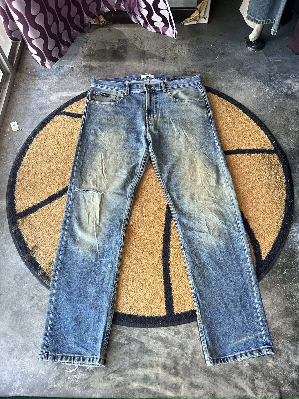 Quiksilver 🔥Rare Quiksilver Distressed Denim Size US 35 - 2 Thumbnail