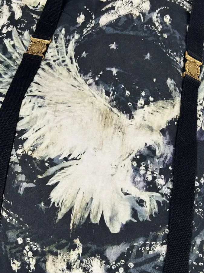 Balmain SS2012 Balmain Navy Cream Eagle Floral Tote Bag Size ONE SIZE - 8 Thumbnail