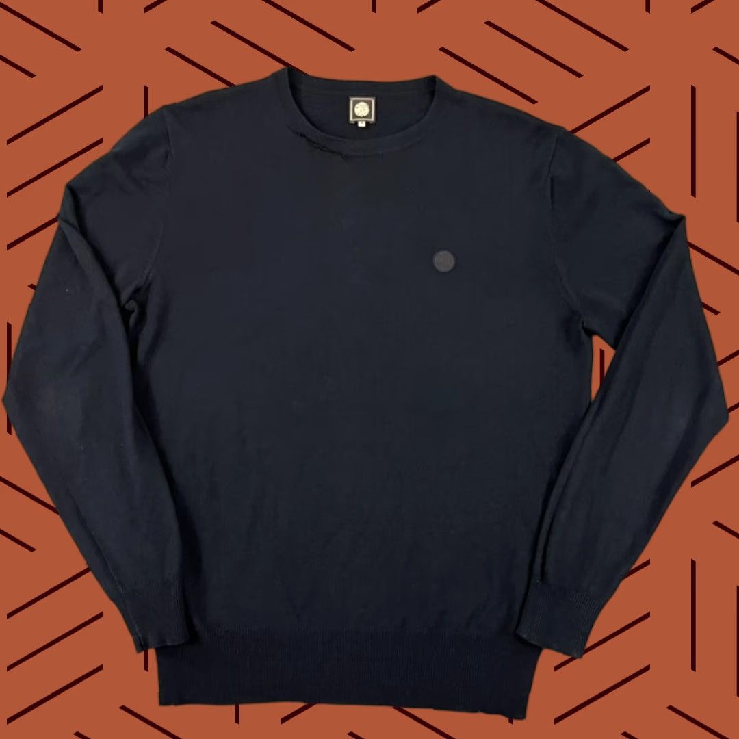 Pretty Green Pretty Green Sweater Mens Small Black Virgin Wool Blend Pullover Jumper Crewneck Size US S / EU 44-46 / 1 - 1 Thumbnail