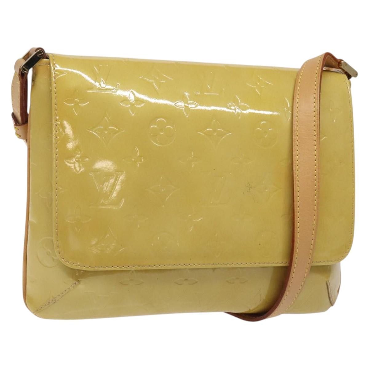 LOUIS VUITTON Monogram Vernis Thompson Street Bag Beige