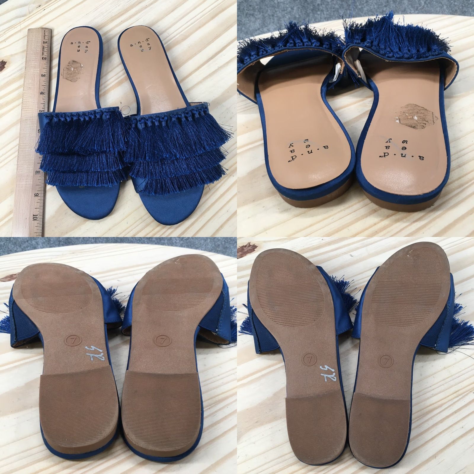 Vintage A New Day Sandals Womens 7 Casual Slide Flats Comfort Blue Slip On Low Top Sandal Womens Adult 7 Blue Casual Slide Comfort Nike Size M / US 6-8 / IT 42-44 - 8 Thumbnail