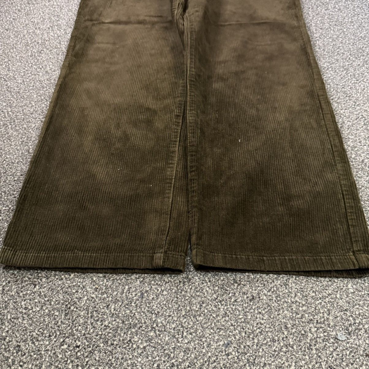 14th Addiction 🔥🇯🇵 Vintage 90s Corduroy Wrangler Blue Bell Wideleg Denim Size US 35 - 5 Thumbnail