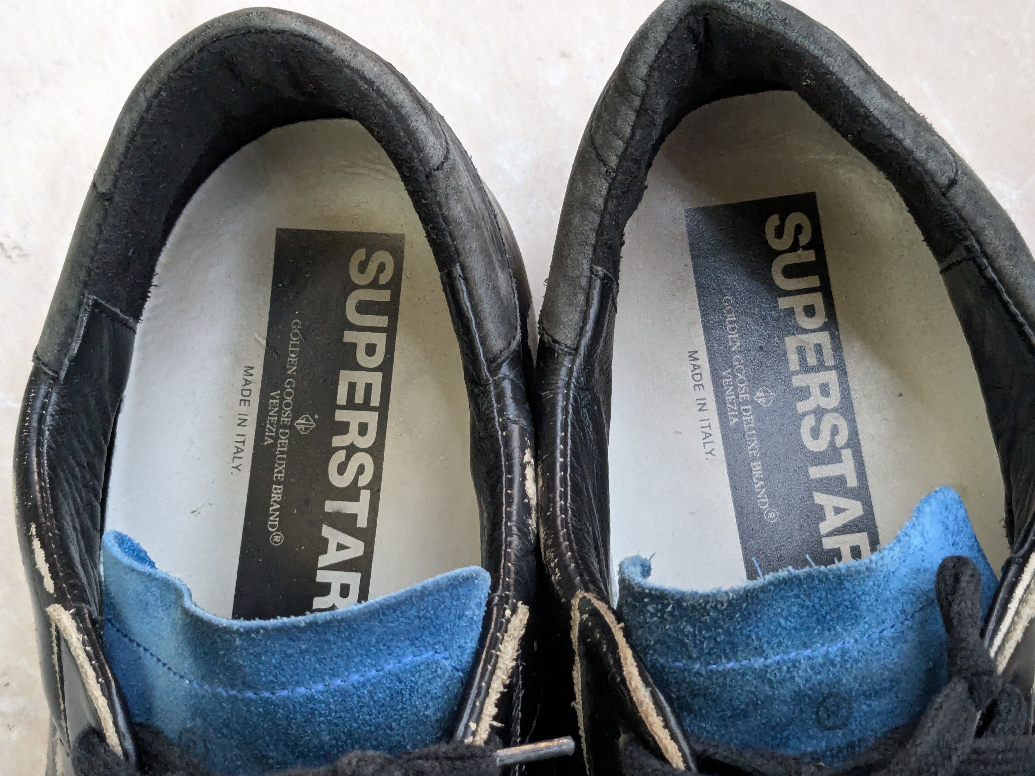 Golden Goose Golden Goose Superstar 12 45 Black Blue Low Tops Size US 12 / EU 45 - 5 Thumbnail