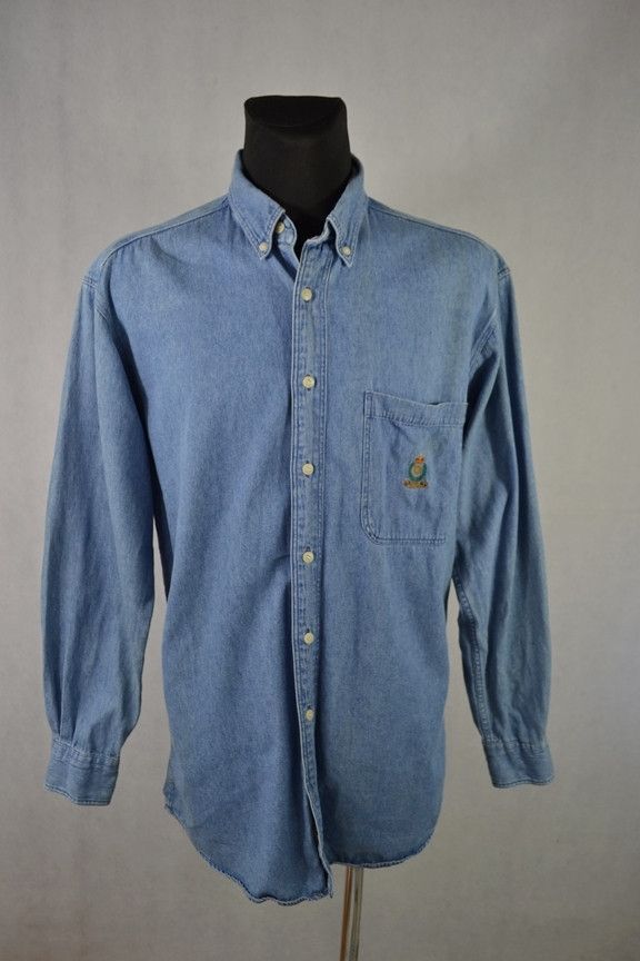 Chaps Ralph Lauren × Polo Ralph Lauren × Vintage Vintage Chaps Ralph Lauren denim cotton shirt M Size US M / EU 48-50 / 2 - 1 Thumbnail