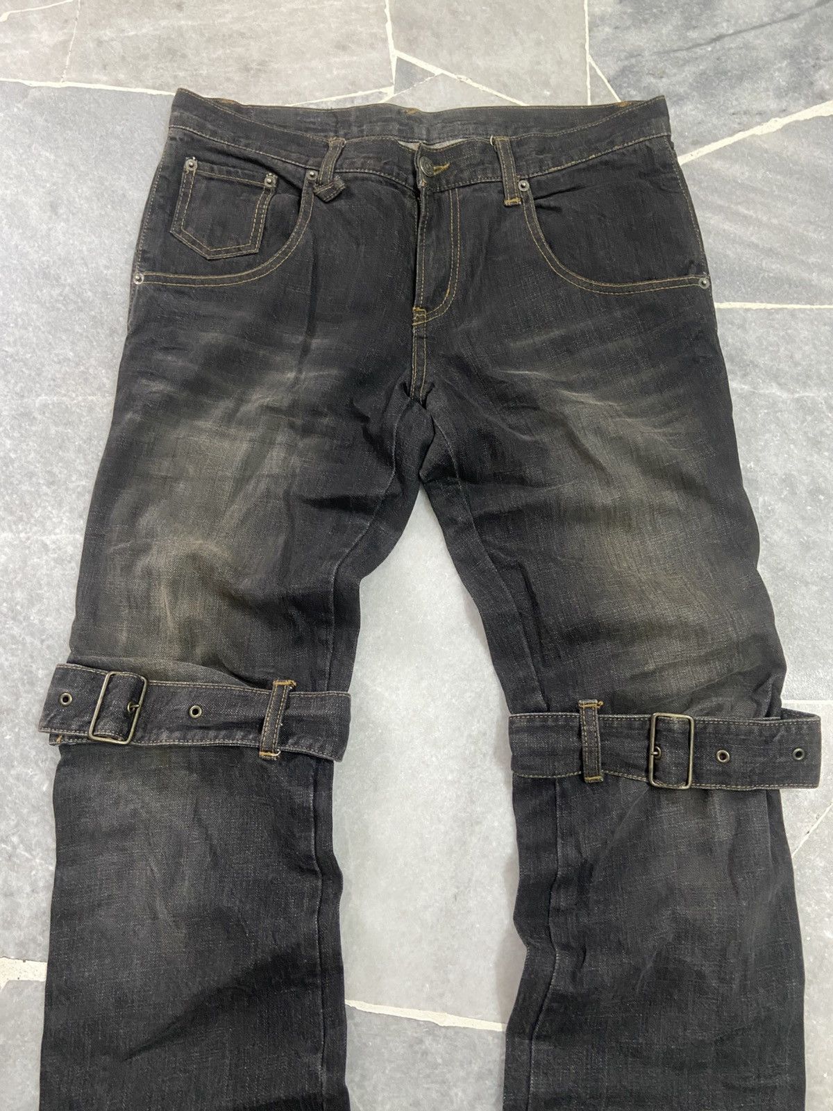 Japanese Brand Japanese Jeans Bondage Zipper PPFM Size US 33 - 2 Thumbnail