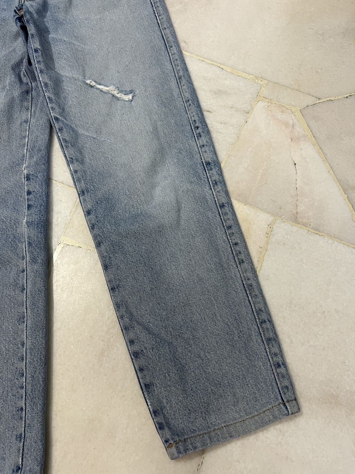 If Six Was Nine 💥90s Bobson Light Wash Distressed Jean Size US 30 / EU 46 - 5 Thumbnail