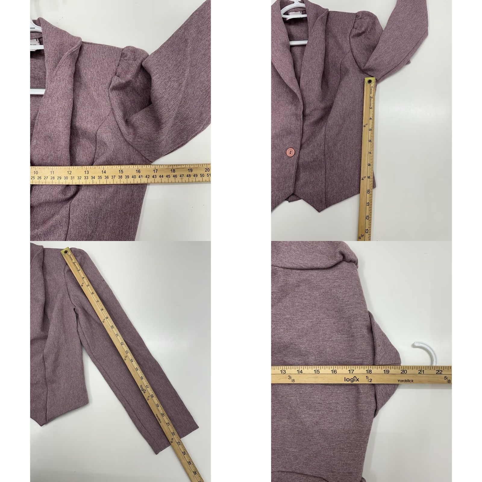 Vintage VINTAGE Unbranded Blazer Womens Purple Size 34 Long Sleeve Button VTG Size XXS / US 00 / IT 34 - 8 Thumbnail