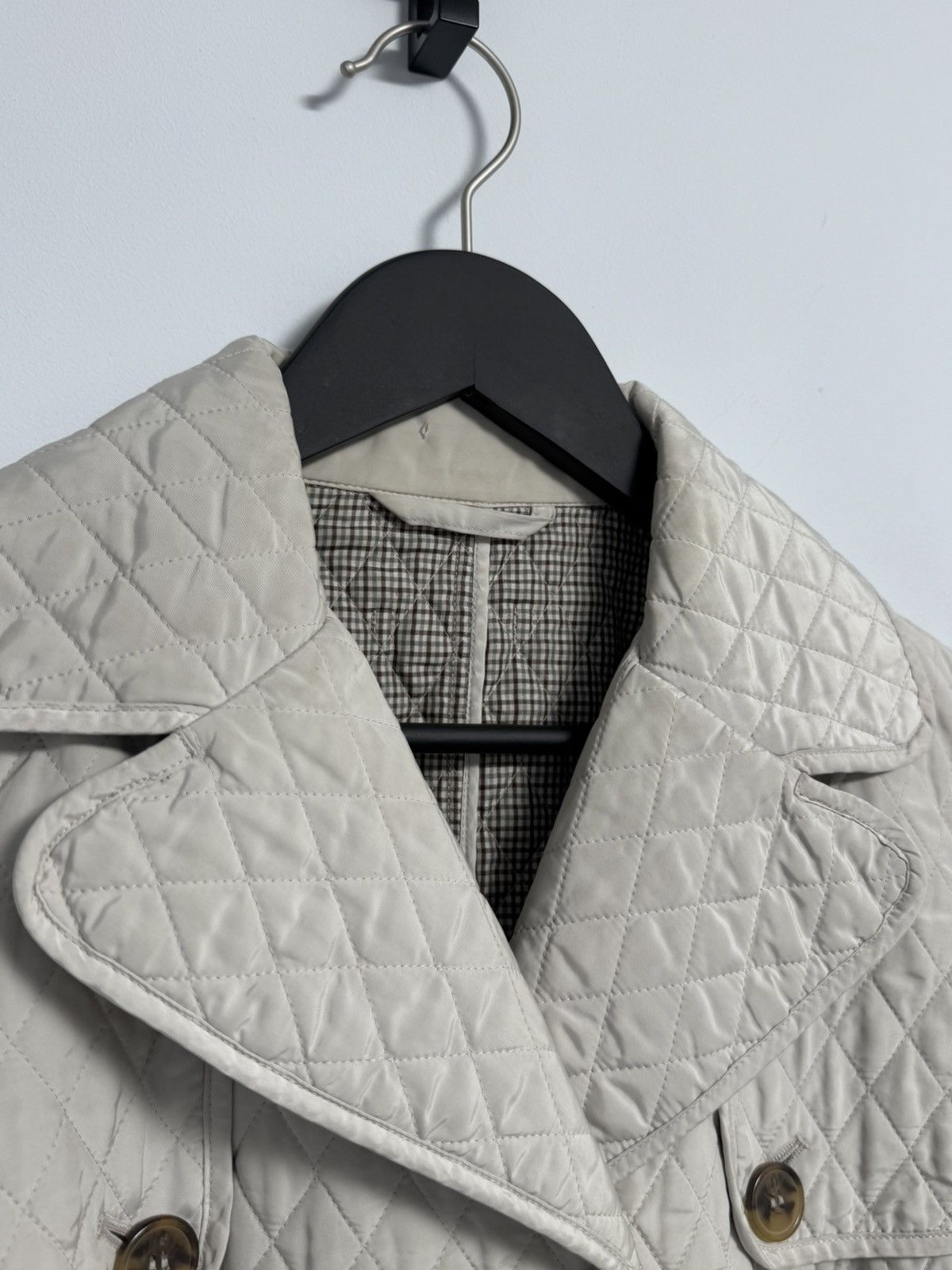 Max Mara Max Mara Quilted Trench Belted Jacket Gray Silver Puffer Size M / US 6-8 / IT 42-44 - 11 Thumbnail