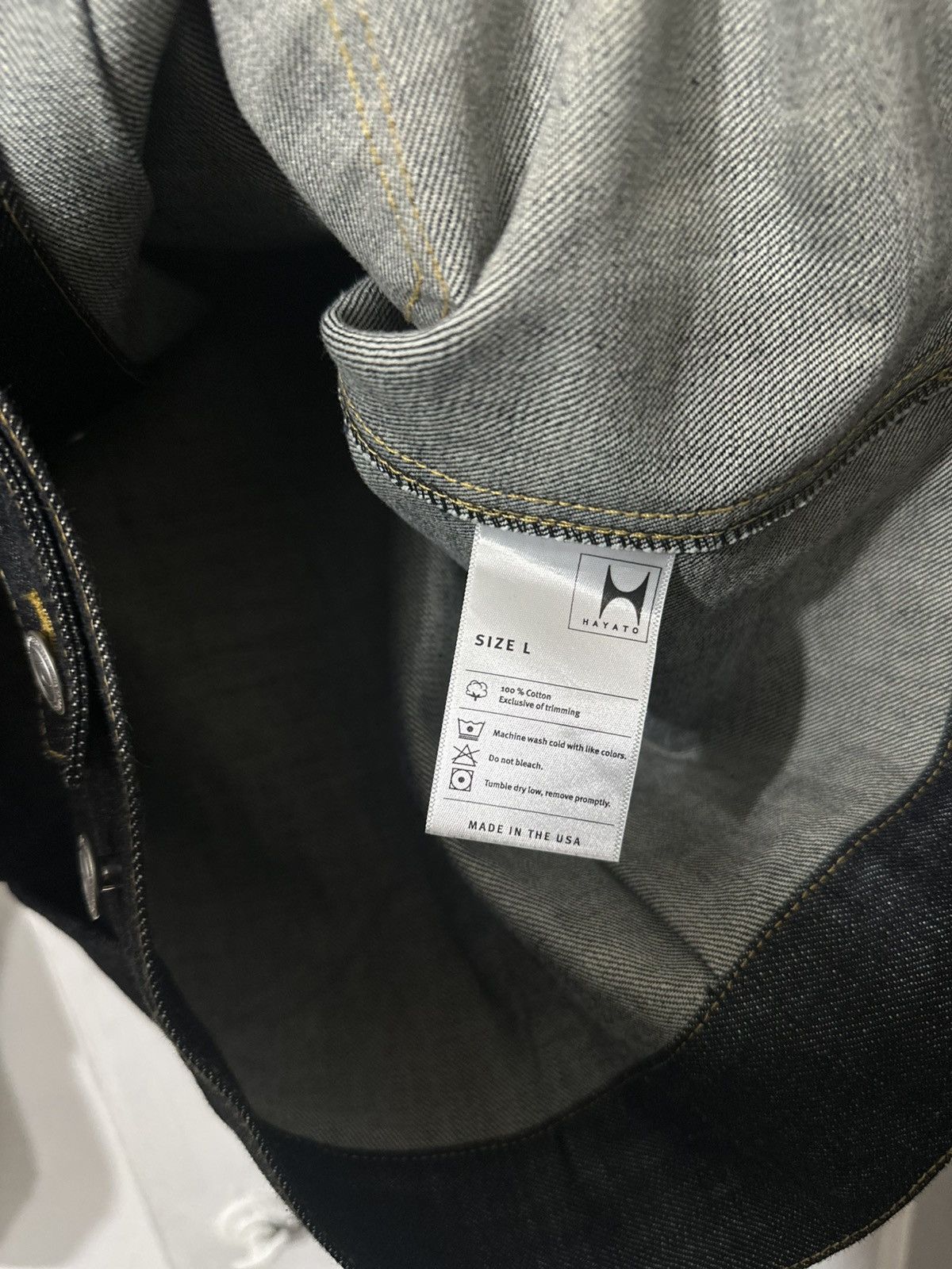 Japanese Brand Hayato Today Cesca Denim Jacket *Rare* Size US L / EU 52-54 / 3 - 4 Thumbnail
