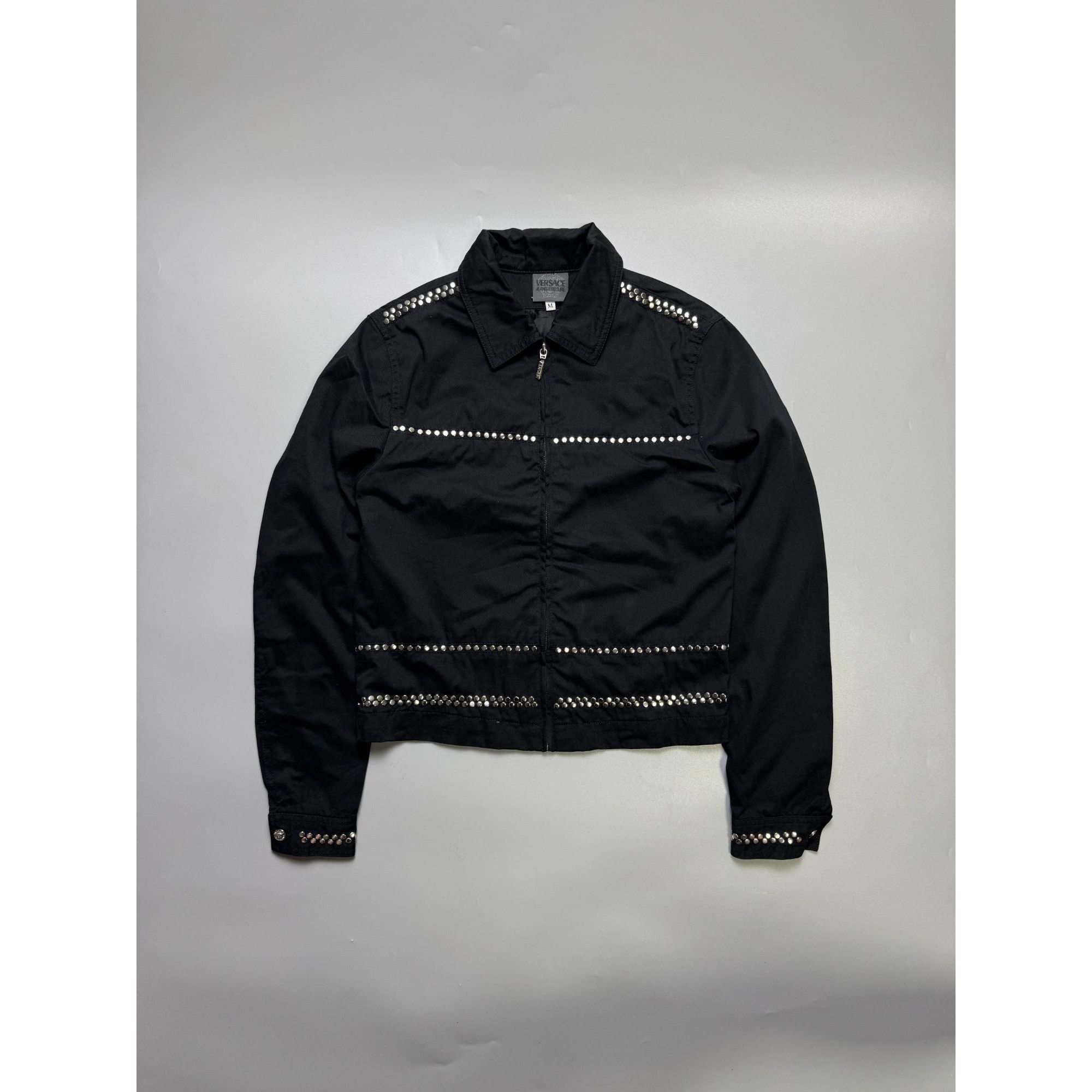 Versace Jeans Couture Versace Jeans Couture Y2K Studded Cotton Jacket (Y1110) Size M / US 6-8 / IT 42-44 - 1 Thumbnail