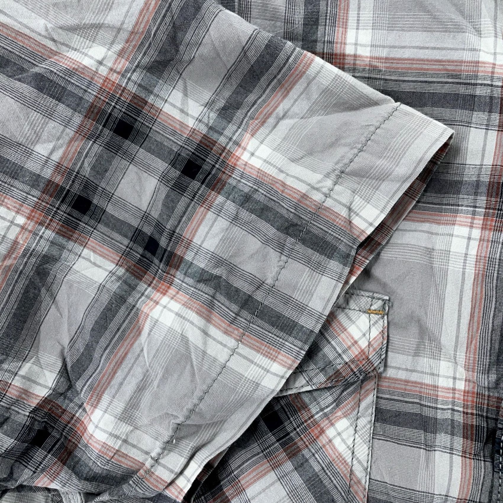 Carhartt Carhartt Shirt Mens 2XL Gray Plaid Short Sleeve Button-Up Relaxed Fit Rugged Flex Bozeman Size US XXL / EU 58 / 5 - 4 Thumbnail
