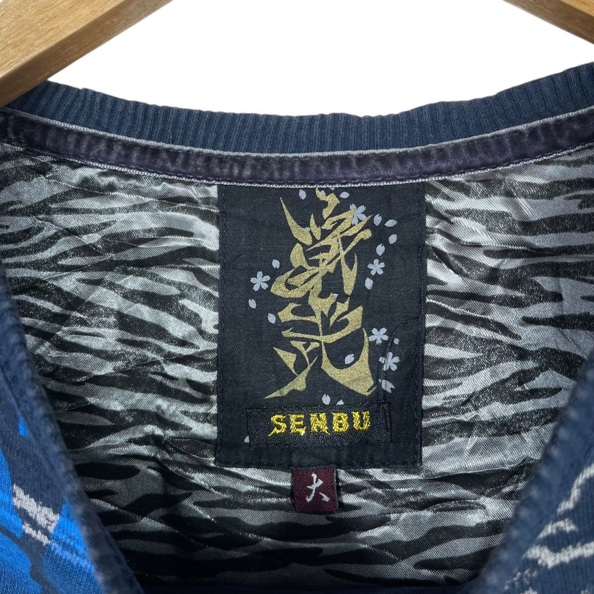 Vintage Senbu Japanese Dragon Long Sleeve Shirt Navy Y2K Tattoo Size US L / EU 52-54 / 3 - 3 Thumbnail