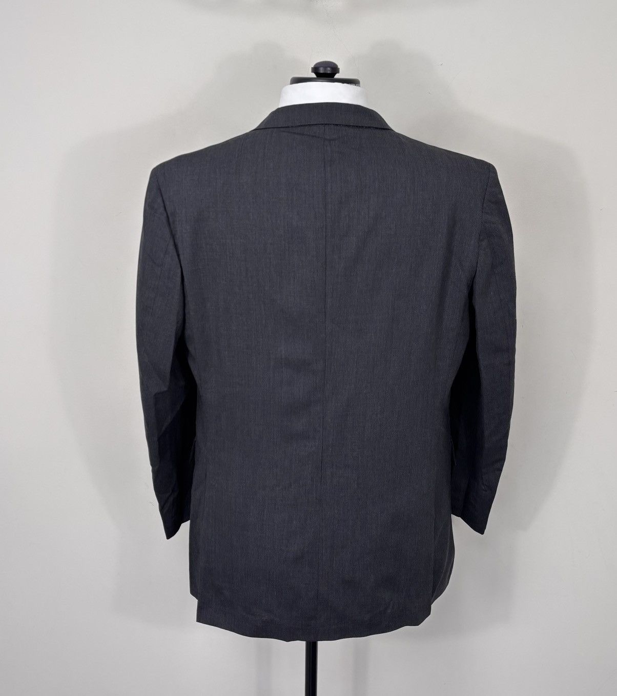 Japanese Brand Tapstory Japan Men’s Dark Gray Wool Blend Blazer Jacket Size 44R - 10 Thumbnail