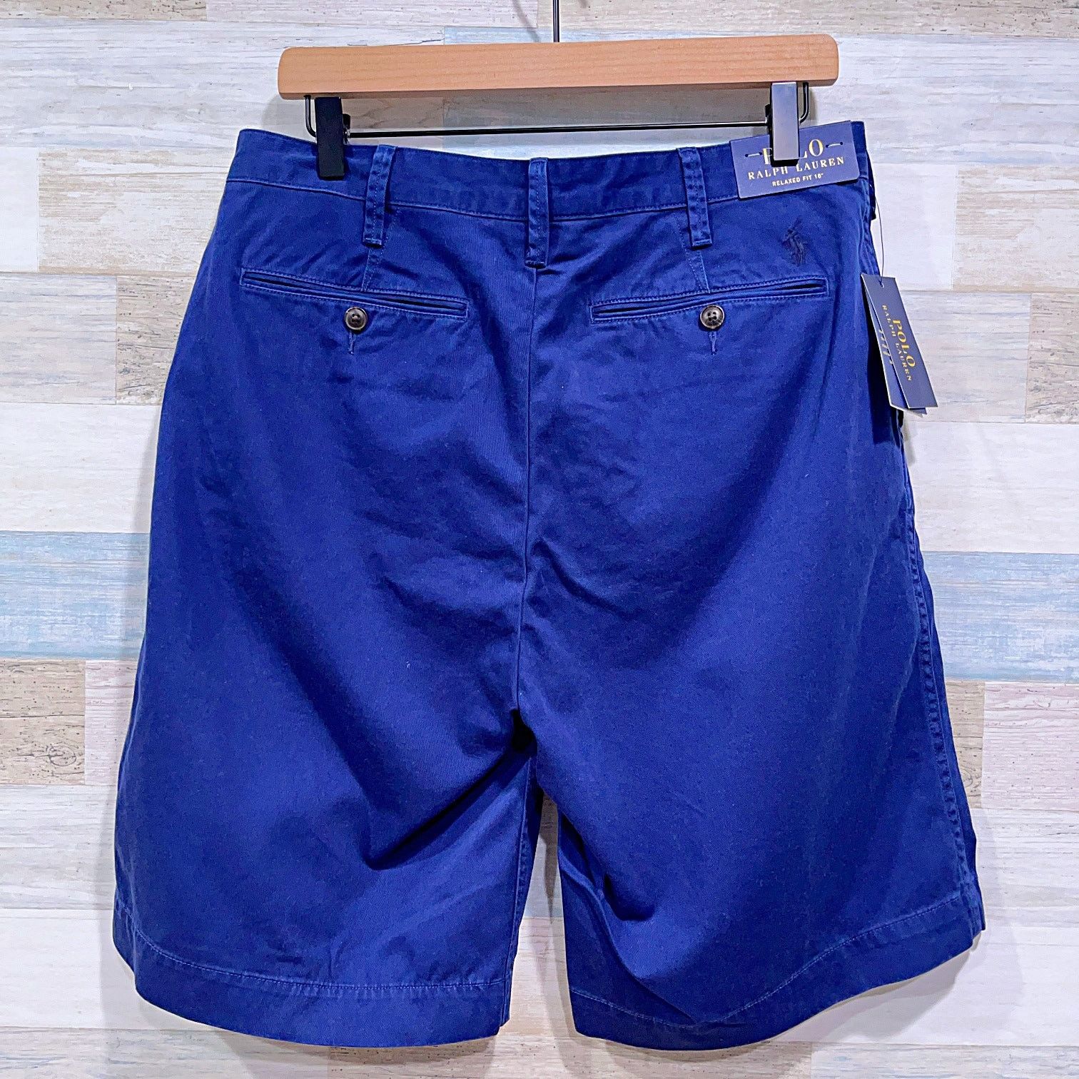 Polo Ralph Lauren POLO Ralph Lauren 10" Relaxed Fit Chino Shorts Navy Flat 32 Size US 32 / EU 48 - 3 Thumbnail