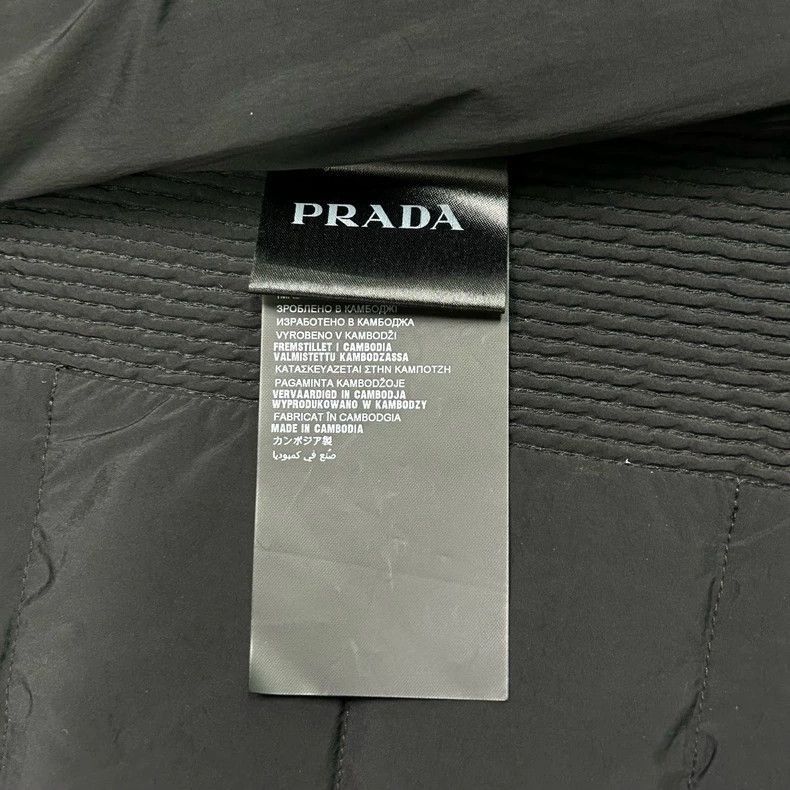 Prada PRADA Metal Triangle Logo Cotton Jacket-2506 Size US L / EU 52-54 / 3 - 8 Thumbnail