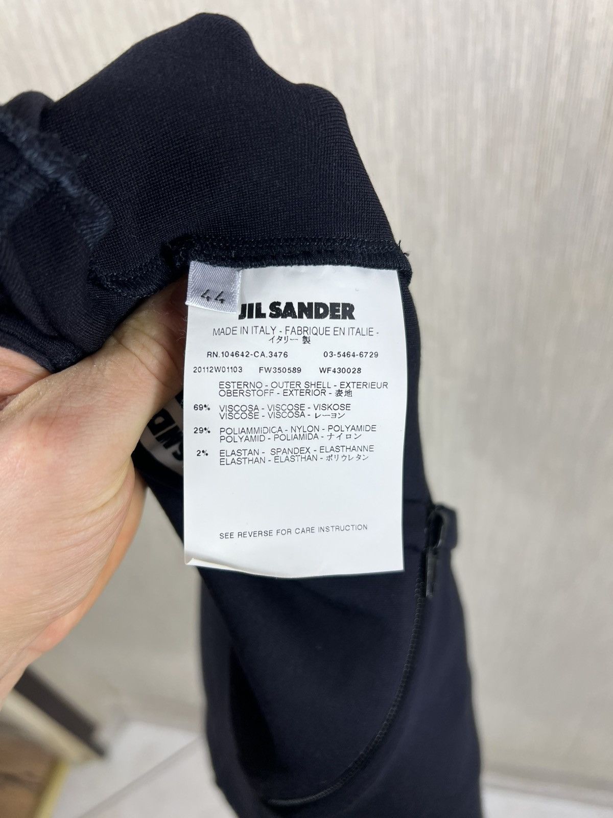 Jil Sander Jil Sander pencil navy skirt geometric avant garde casual Size 30" / US 8 / IT 44 - 18 Thumbnail