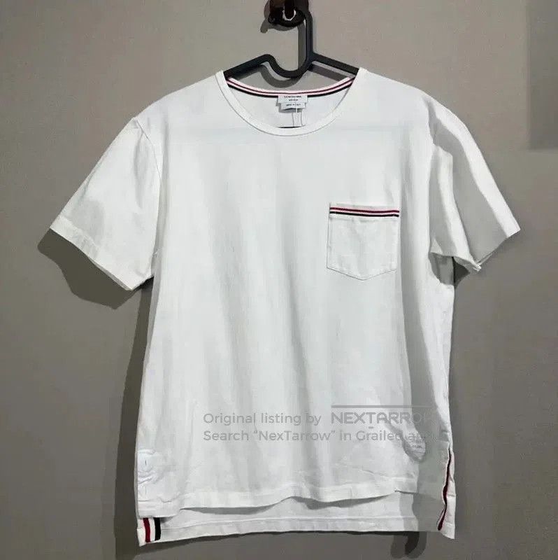 Thom Browne Thom Browne White Cotton Blend Women’s T-Shirt . Size XXS / US 00 / IT 34 - 1 Thumbnail