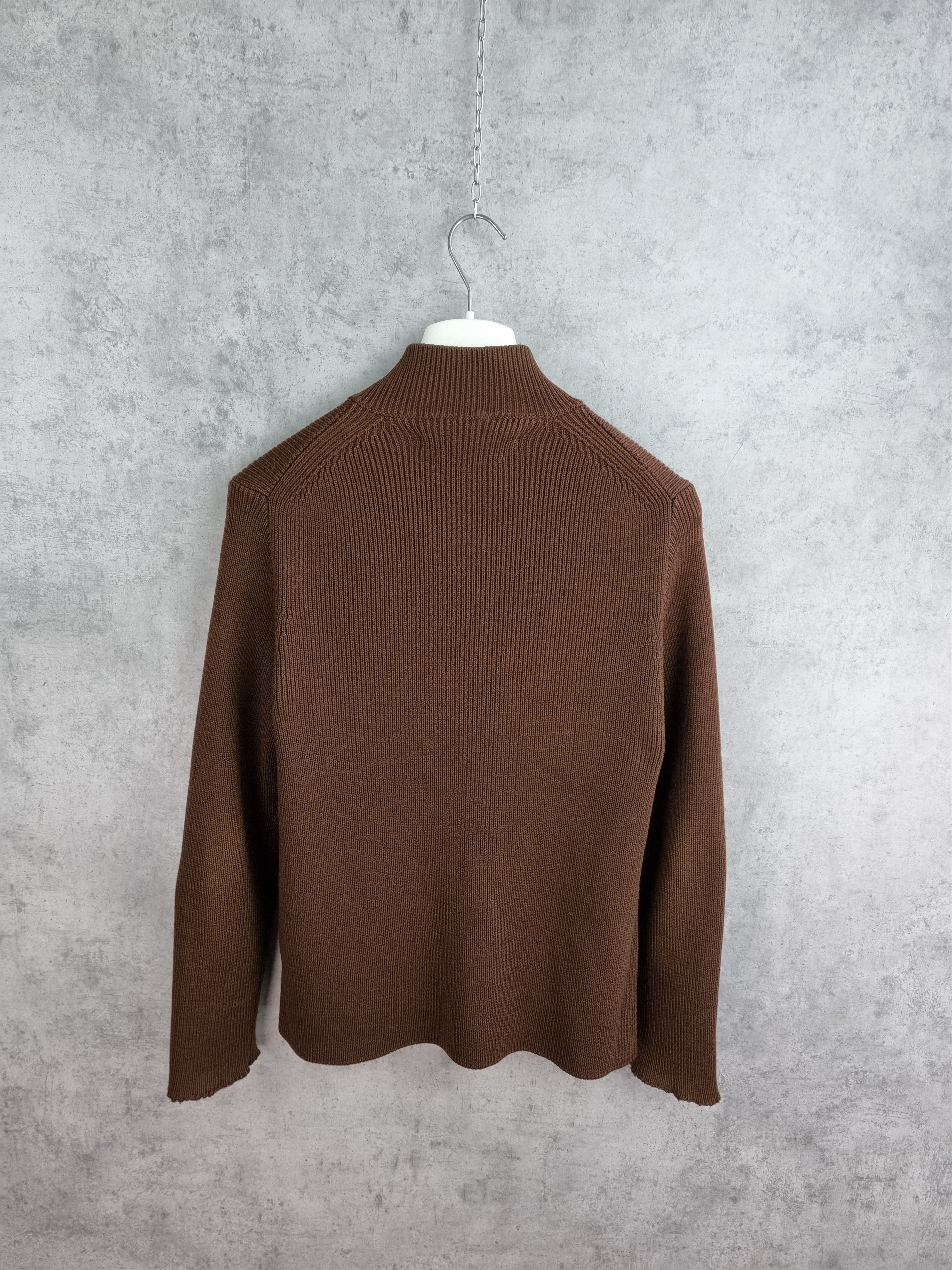 Stone Island × Vintage Wool Stone Island Embroidery zip up knitted sweater Size US M / EU 48-50 / 2 - 5 Thumbnail