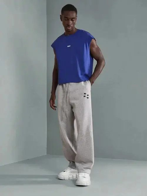 Jean Straight VINTAGE Y2K Sweatpants Size US 34 / EU 50 - 3 Thumbnail