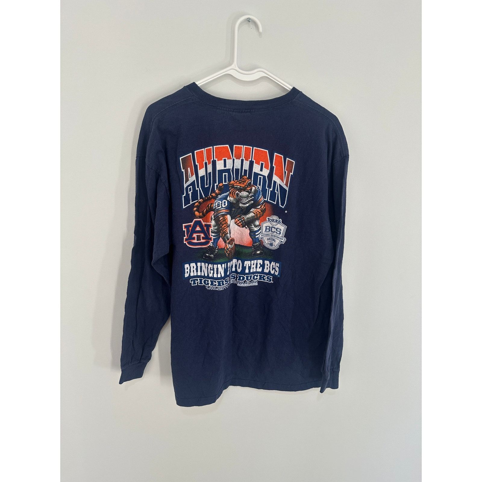 NCAA 2011 Auburn BCS Football Long Sleeve Shirt - Large Size US L / EU 52-54 / 3 - 4 Thumbnail