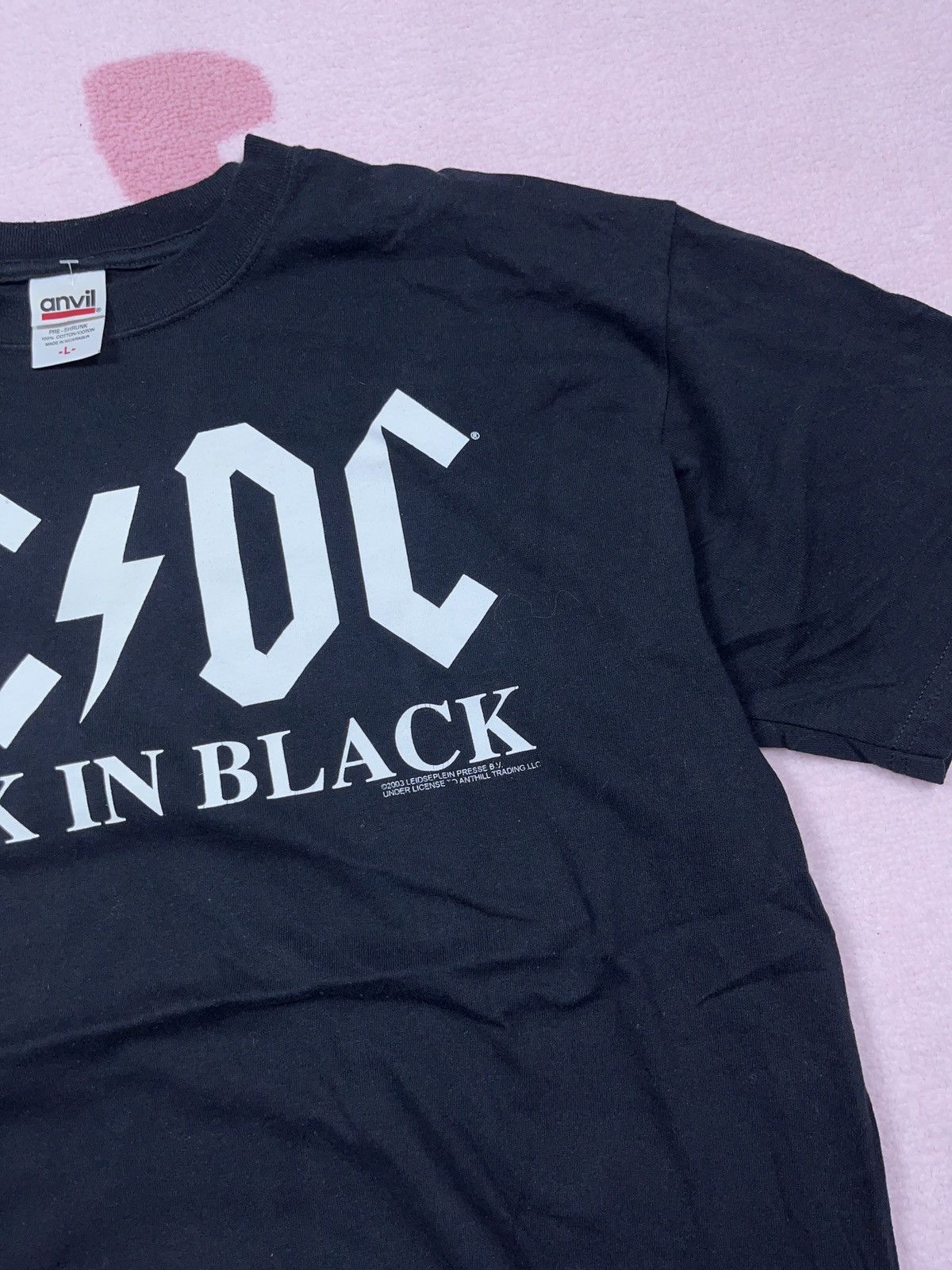 AC/DC × Band Tees × Vintage ➕ vintage AC/DC back in black 2003 00s band tee anvil Size US L / EU 52-54 / 3 - 2 Thumbnail