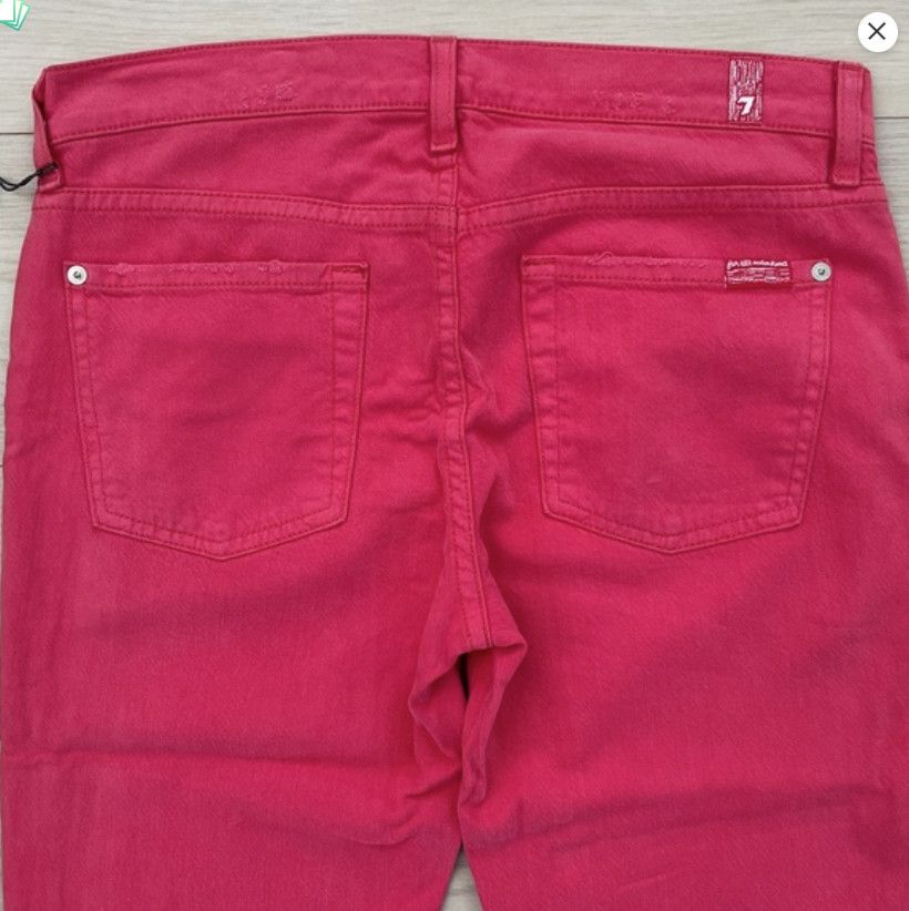 7 For All Mankind 7 For All Mankind THE SLIM Cigarette Jeans Peony Destroyed Size 25" / US 0 / IT 36 - 7 Thumbnail