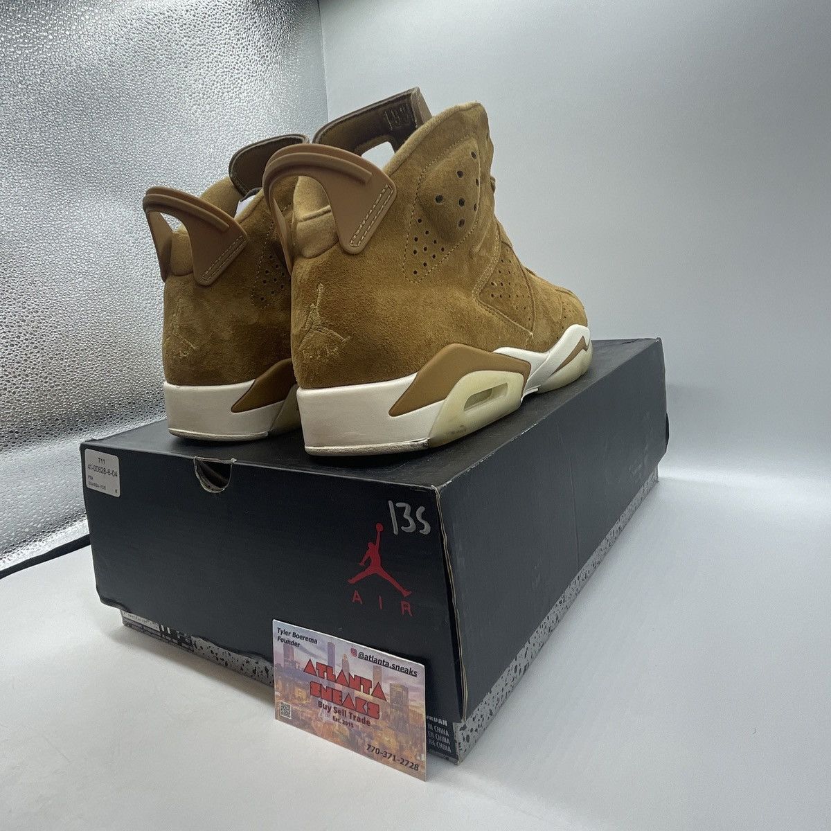 Jordan Brand Air Jordan 6 wheat Size US 11.5 / EU 44-45 - 5 Thumbnail