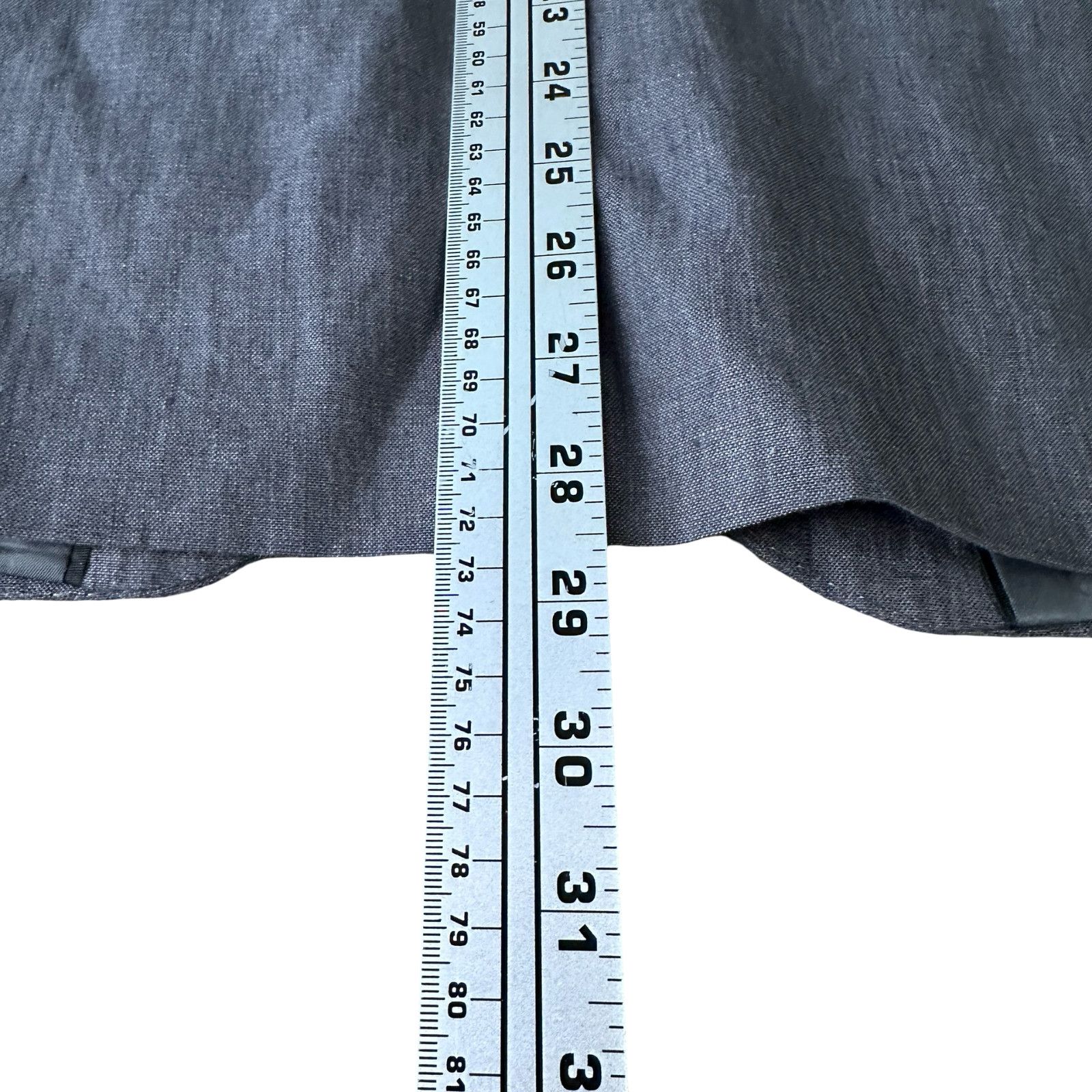 H&M H&M Blazer Jacket Mens US 36R Gray Linen Single Breasted New Size 36R - 12 Thumbnail