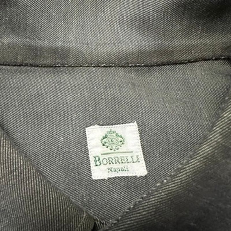 Luigi Borrelli Borrelli green gray button down size 17.5 Size US XL / EU 56 / 4 - 5 Thumbnail