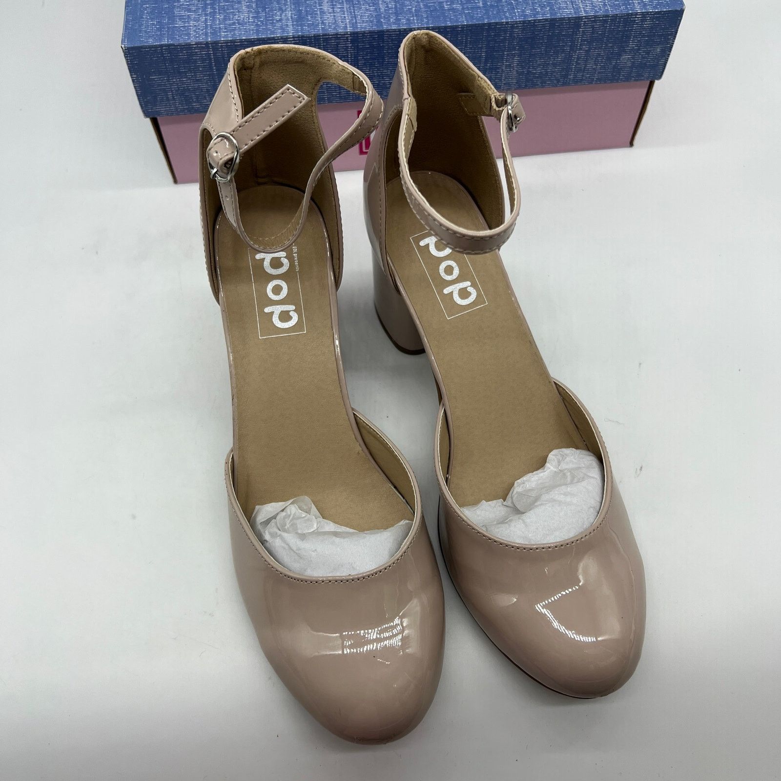 Other Pop Womens Gal Block Heel Nude Pumps Size 11M Size US 11 / IT 41 - 4 Thumbnail