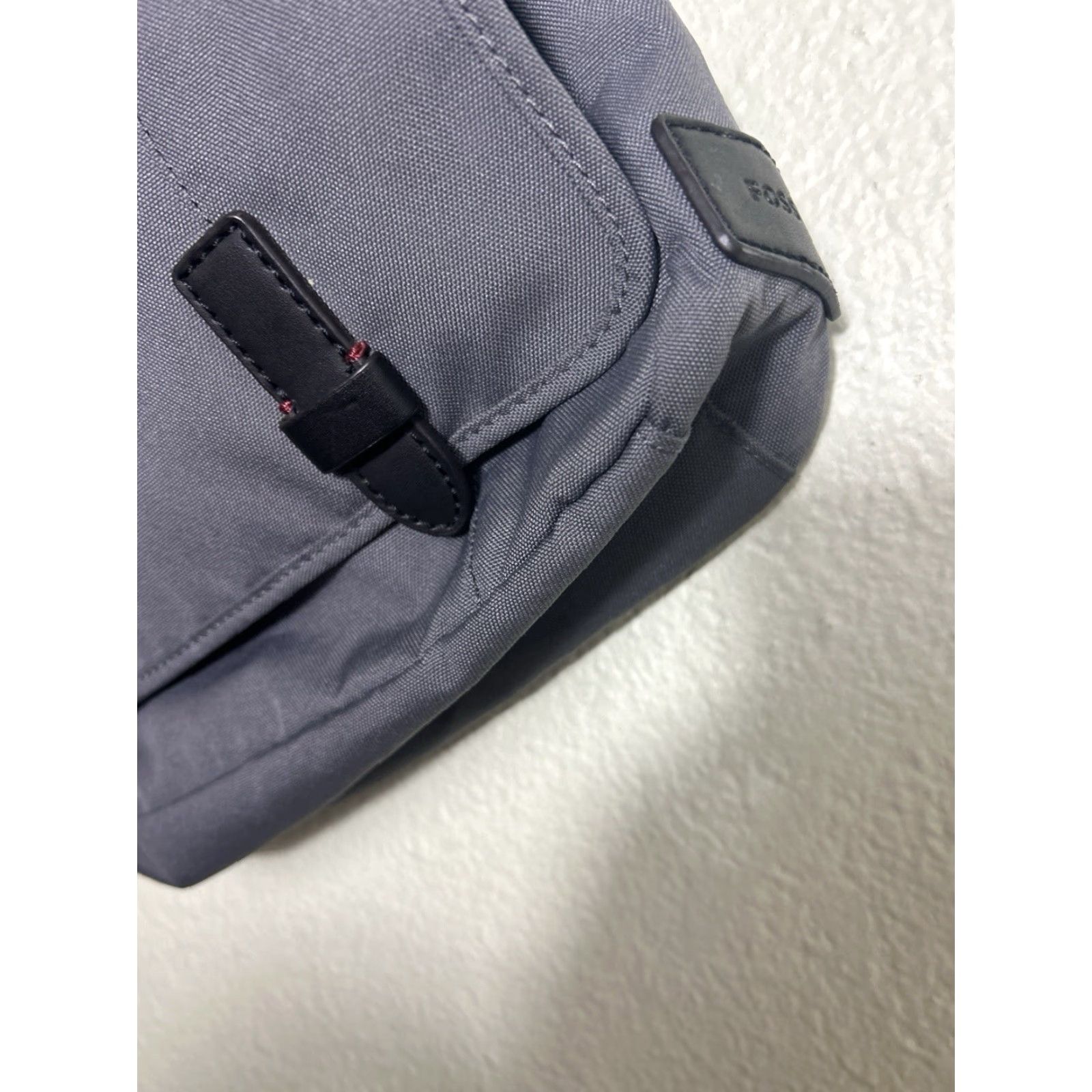 Fossil Fossil Crossbody Bag Gray Polyester Leather 12x12x3.5 Adjustable Strap Women Bag Cross-Body Messenger Size ONE SIZE - 5 Thumbnail