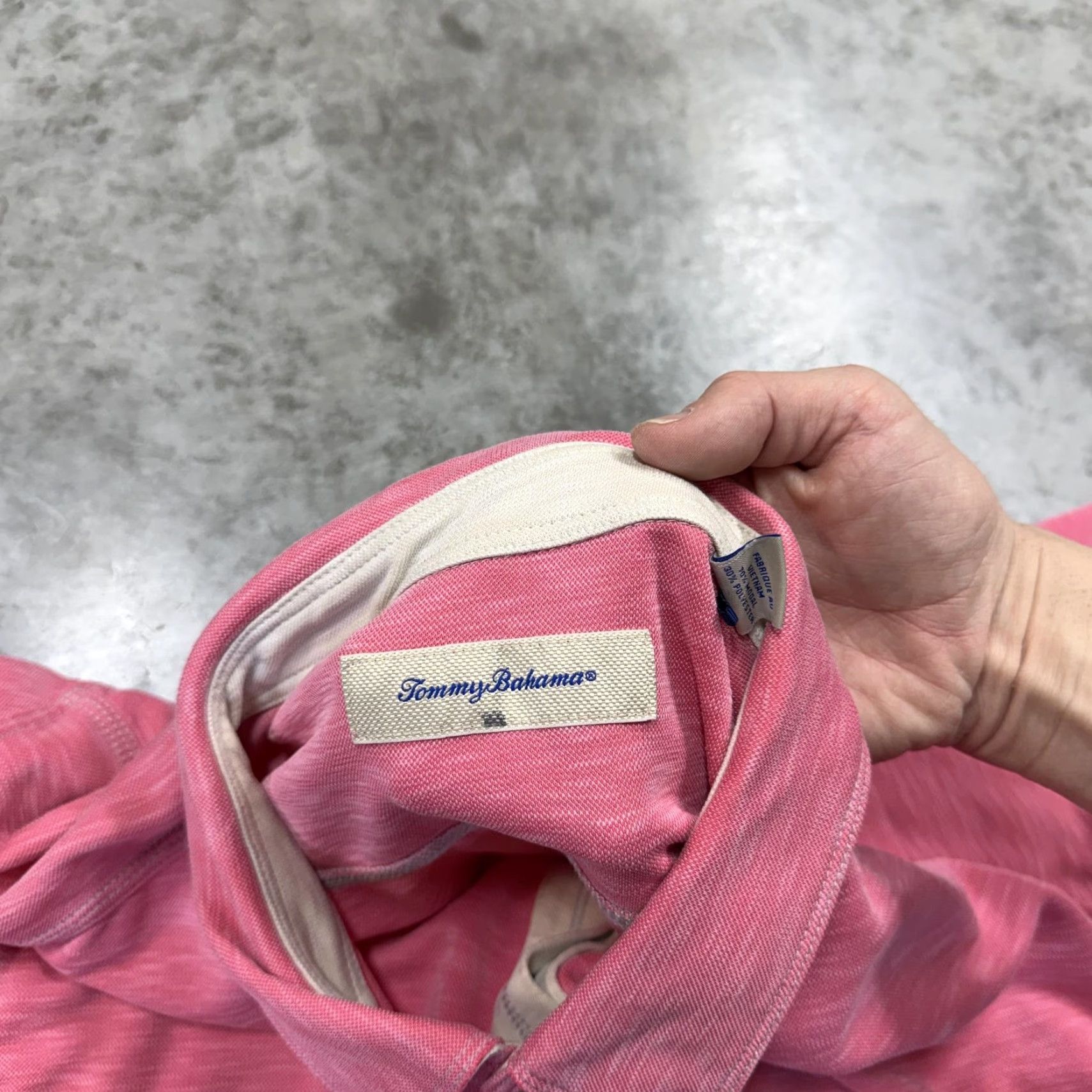 Tommy Bahama VINTAGE Tommy Bahama Polo Shirt Mens 2XL Pink Solid Jersey Knit Short Sleeve Casual Shirt Size US XXL / EU 58 / 5 - 2 Thumbnail