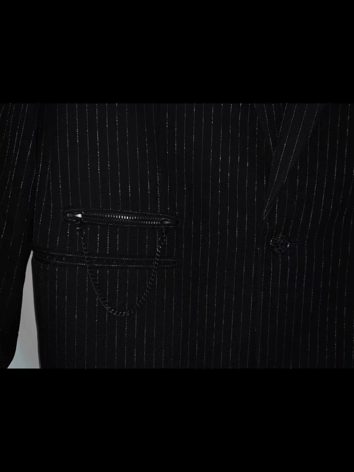 Number (N)ine Sz 4 Number Nine 06SS Rose Patch Stripe Jacket-2508 Size US XL / EU 56 / 4 - 4 Thumbnail